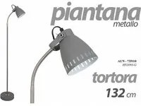 Piantana moderna lampada da terra tortora cm 132 h