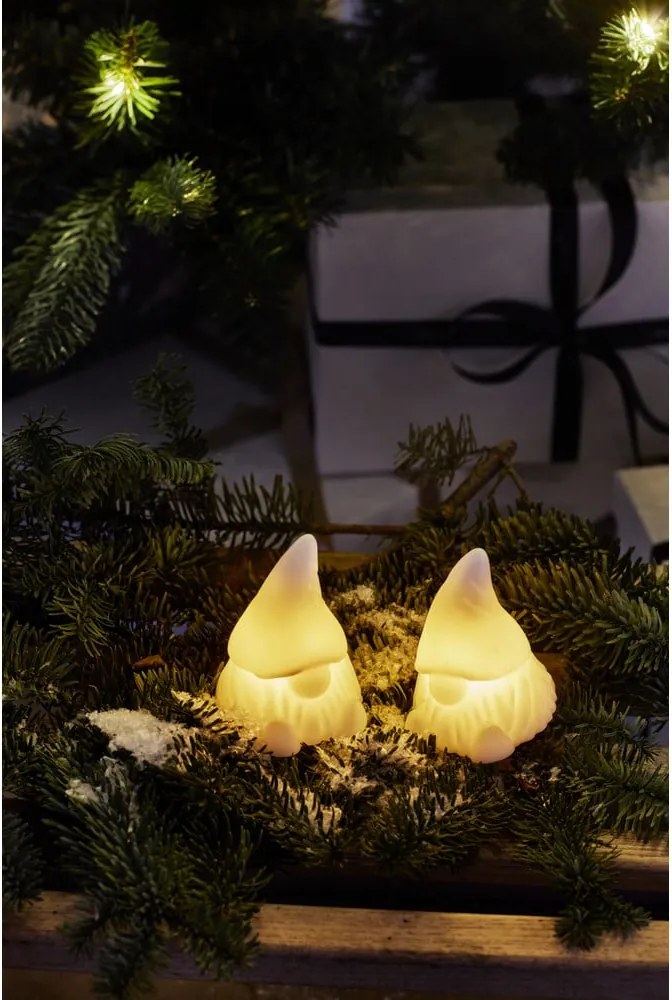 Decorazioni luminose in set bianche con alimentazione a batteria 2 pz Coco – Sirius