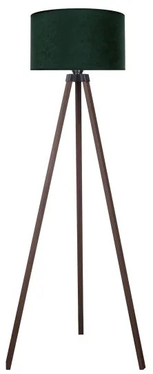 Brilagi - Lampada con piedistallo VELVET 1xE27/60W/230V marrone/verde