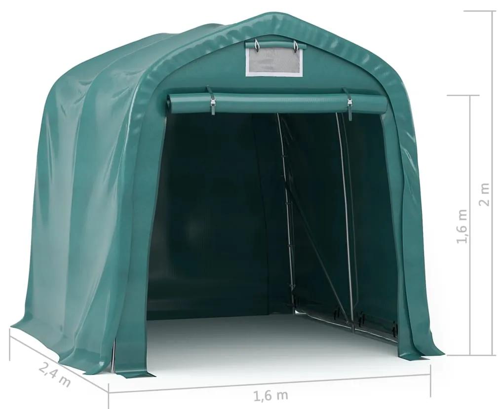 Tenda Garage in PVC 1,6x2,4 m Verde