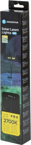Aigostar - Lampada solare LED decorativa LED/0,04W/1,2V 68,5cm 2700K IP44