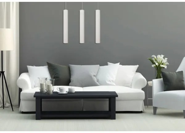 LED Lampadario a sospensione con filo TUBA 3xGU10/4,8W/230V bianco