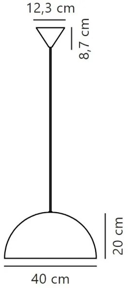 Nordlux - Lampadario a sospensione con filo ELLEN 1xE27/40W/230V