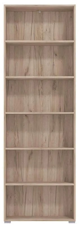 MADDIE - libreria sei ripiani moderno minimal in legno