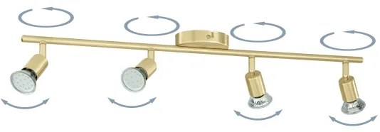 Eglo 33187 - Faretto LED BUZZ-LED 4xGU10/2,8W/230V 3000K oro