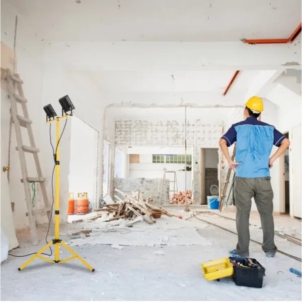 LED Riflettore con il supporto TIGRA 2xLED/50W/230V 4000K IP54 nero/giallo