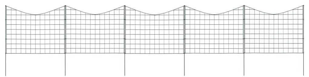 Set Recinzione Da Giardino Ad Arco Invertito 77,5x64 Cm Verde /