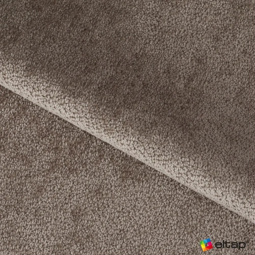 Letto matrimoniale imbottito marrone chiaro con contenitore e rete inclusi 140x200 cm Dizzle – ELTAP