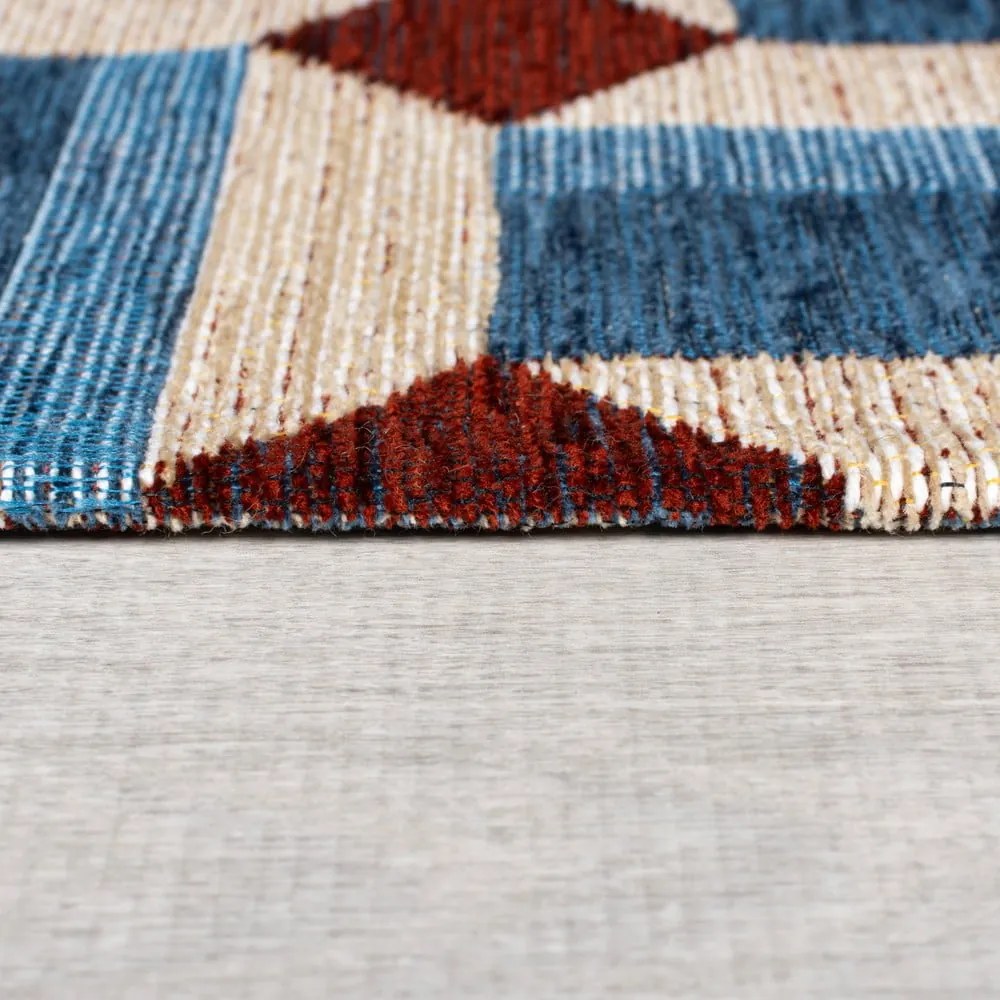 Tappeto blu 120x170 cm Lennox Geometric - Flair Rugs