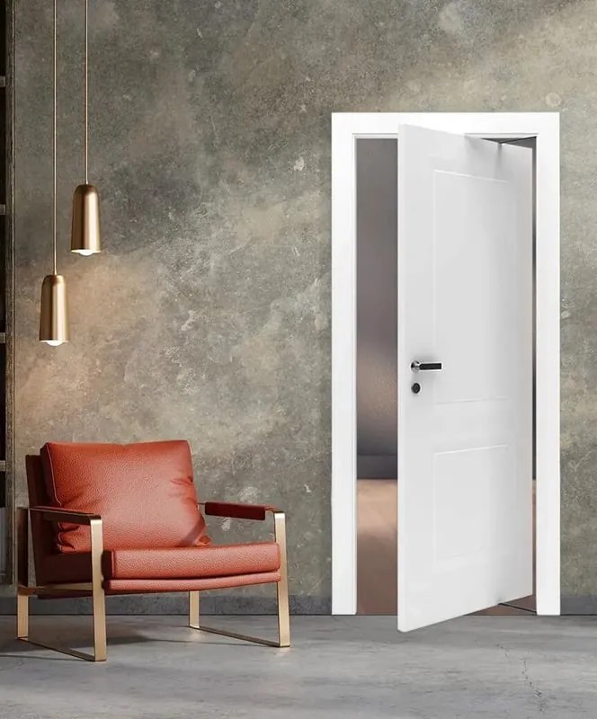 Porta rototraslante Clew bianco L 80 x H 210 cm reversibile