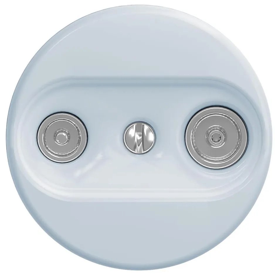 Kliklap - Presa di corrente d'epoca TV+R (continuous) senza cornice blu