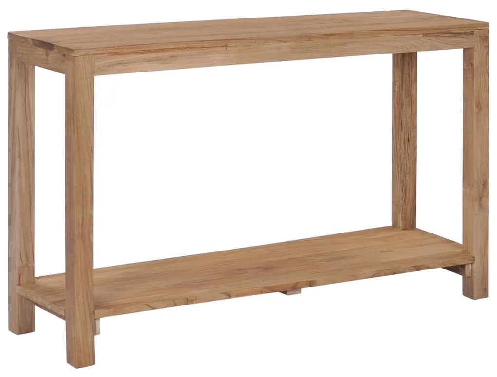 Tavolo consolle 120x35x75 cm in legno massello di teak