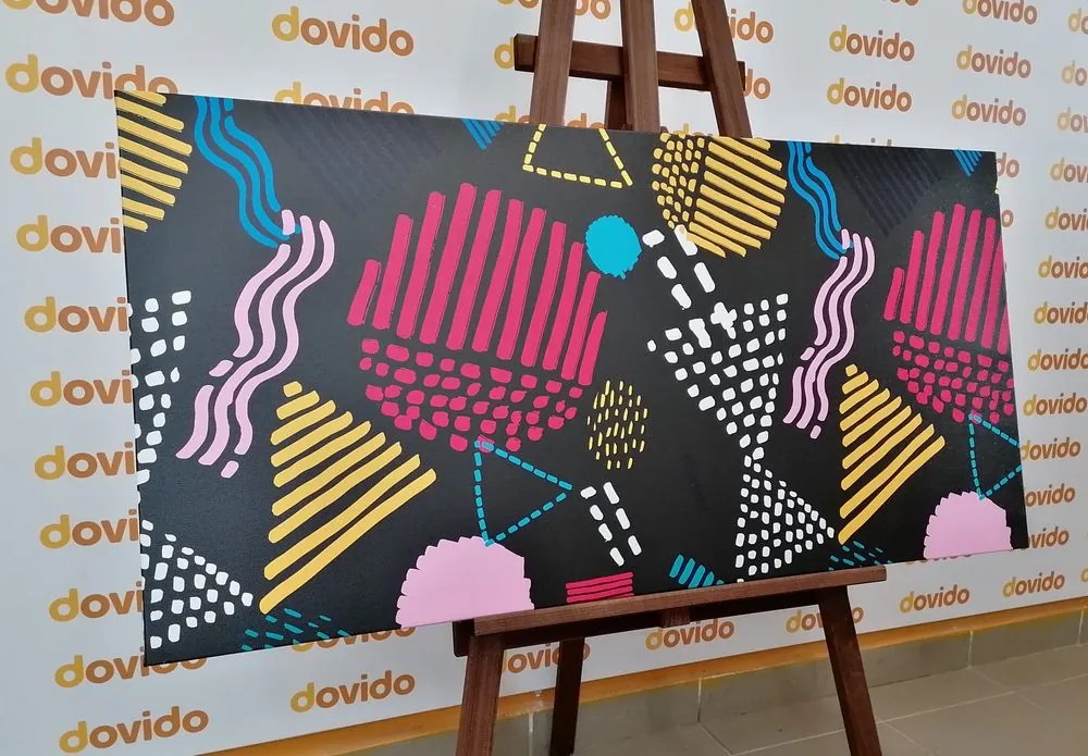 Quadro su tela – Motivo Memphis moderno