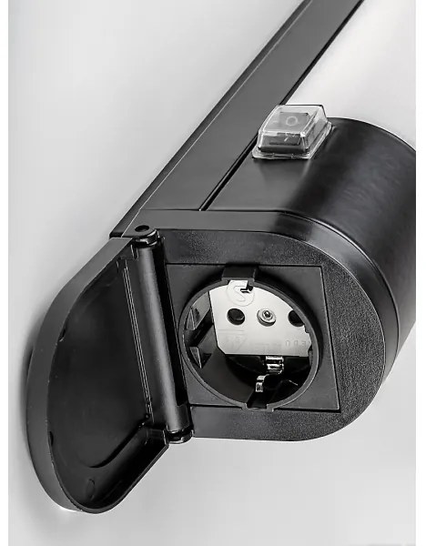 Rabalux 78030 - Illuminazione LED sottopensile con presa DUDDU LED/20W/230V nero
