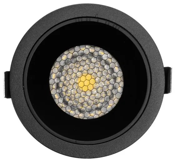 Faro da Incasso Nero 12W Foro Ø75mm CCT 15°-55° con driver Philips Colore Bianco Variabile CCT