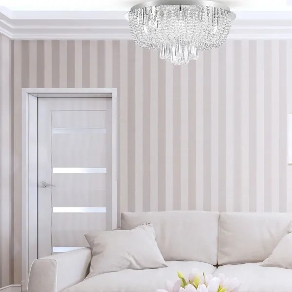 Zuma Line 19157L - Plafoniera SENSI 8xG9/25W/230V diametro 55 cm cromo