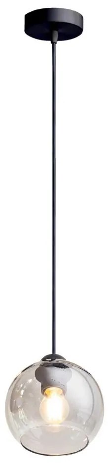 Lampadario a sospensione con filo LATIL 1xE27/60W/230V nero