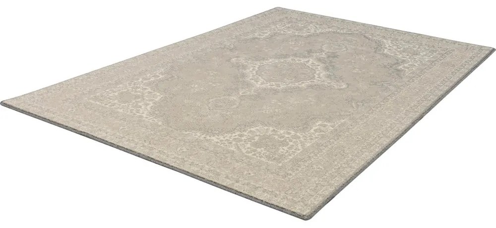 Tappeto in lana beige 133x180 cm William - Agnella