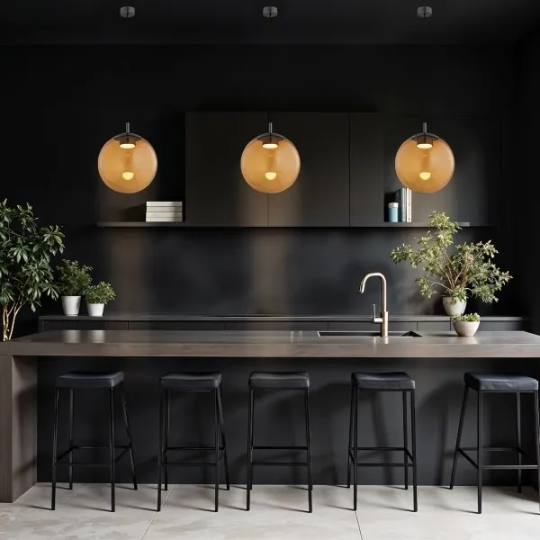 Argon 8831 - Lampadario a sospensione con filo SACRAMENTO 1xGX53/8W/230V marrone/fumé