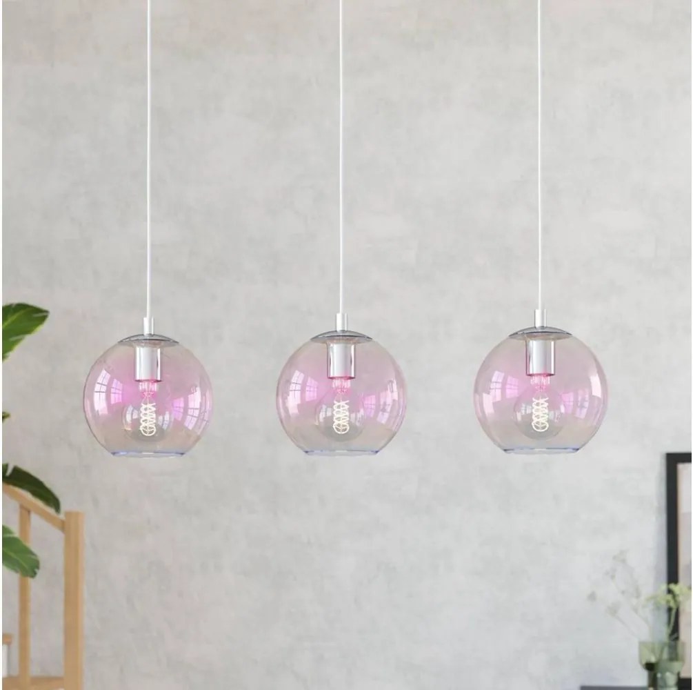 Eglo 901919 - Lampadario a sospensione ARISCANI 3xE27/60W/230V cromo lucido