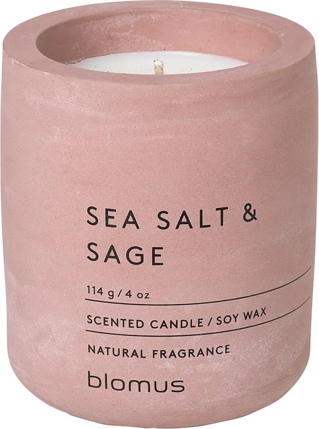 Candela di soia profumata tempo di combustione 24 ore Fraga: Sea Salt and Sage - Blomus
