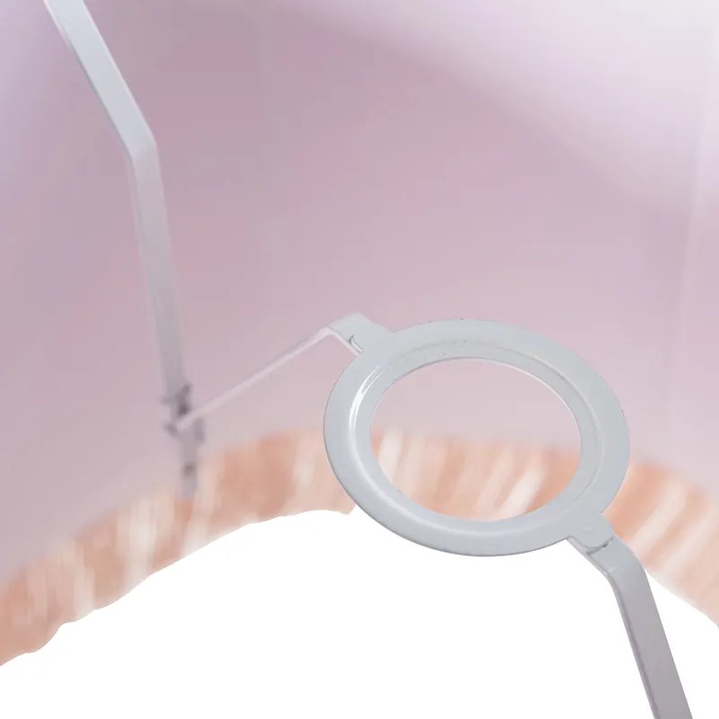 Paralume in seta rosa 45 cm - Granny