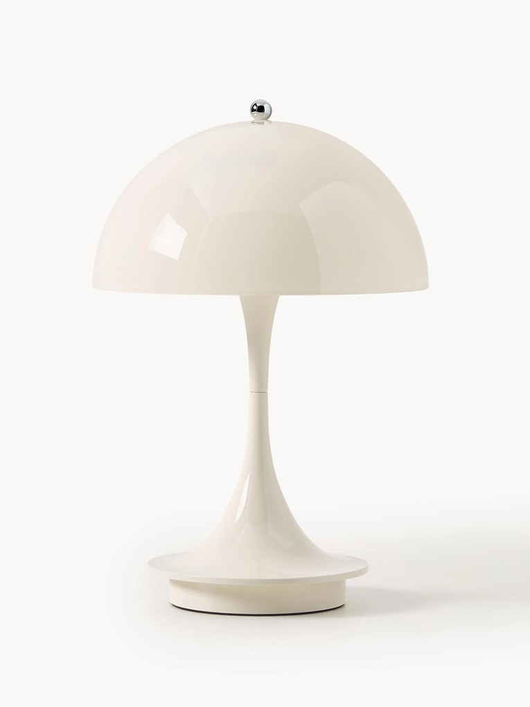 Lampada da tavolo portatile a LED con luce regolabile Panthella, alt. 24 cm, design Verner Panton