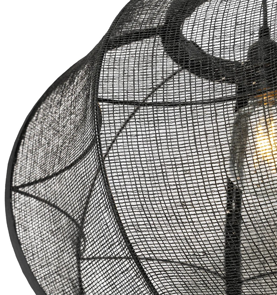 Lampada a sospensione orientale nera 48 cm - Rob