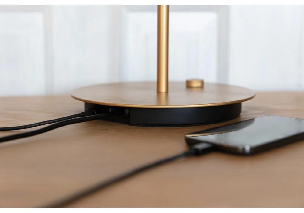 Lampada da tavolo dimmerabile a LED nera con paralume in metallo (altezza 41,5 cm) Asteria Table - UMAGE