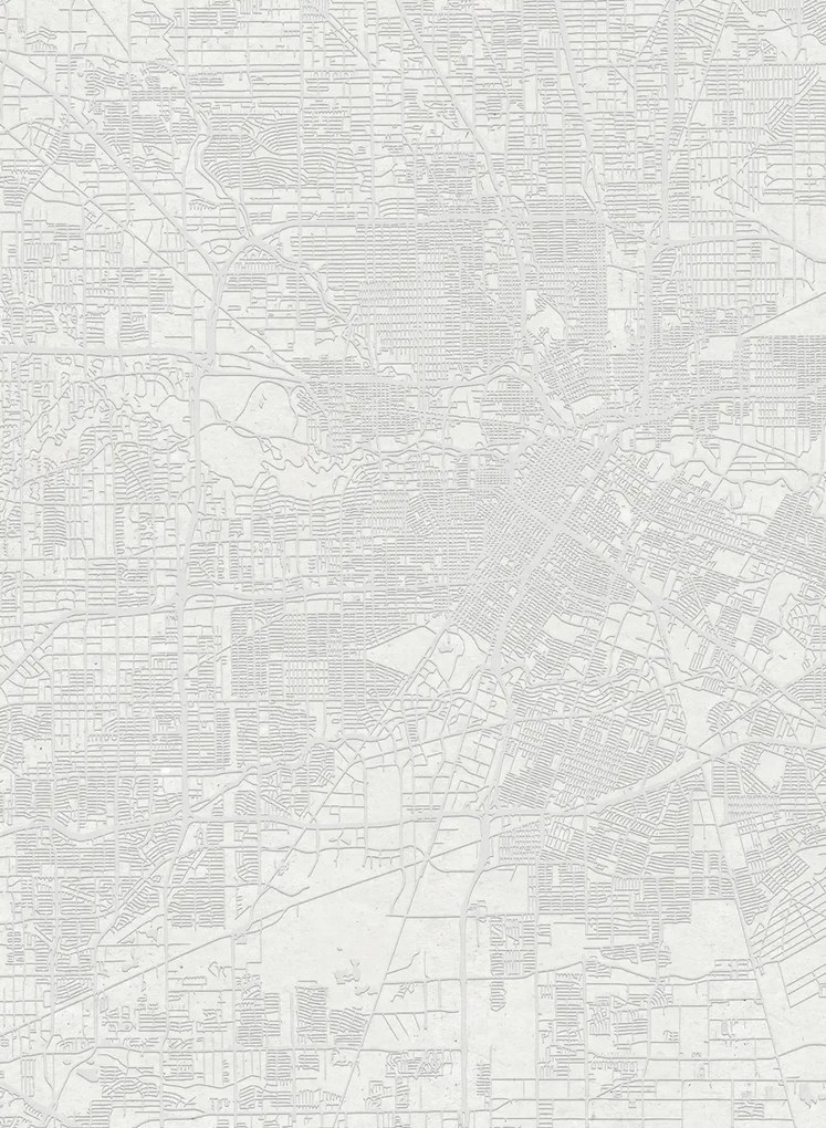 Coordonne Carta da parati panoramica Urban Map - White