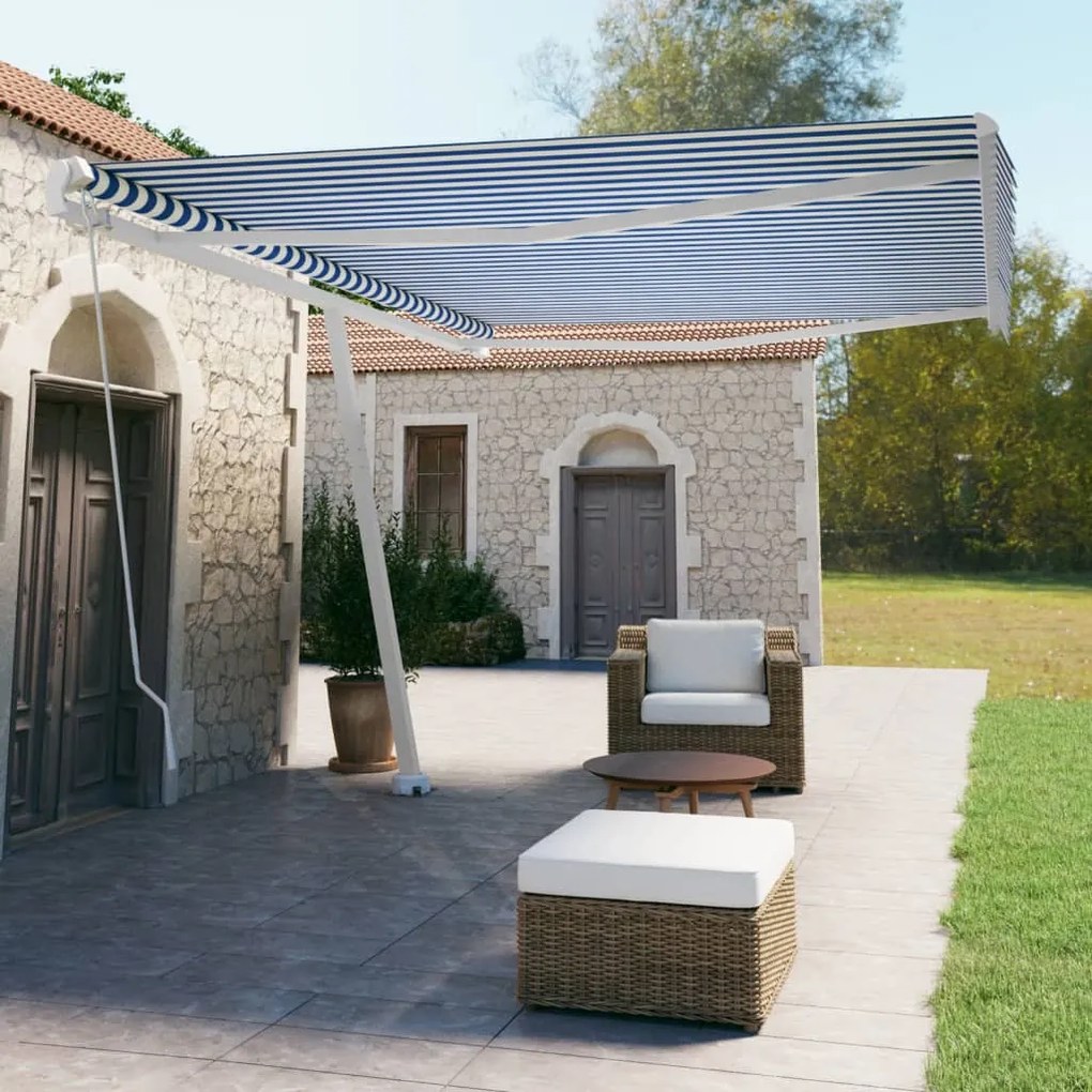 Tenda Da Sole Manuale Autoportante 500x350 Cm Crema /
