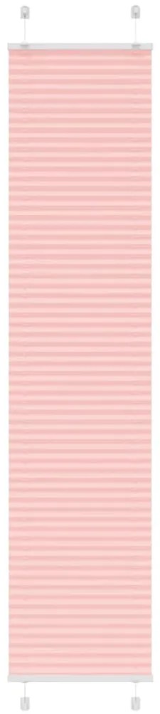 Tenda Plissettata Rosa 50x200 Cm Larghezza Tessuto 49,4 Cm /