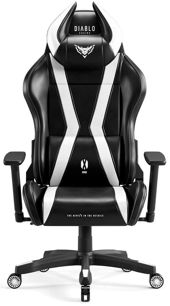 Sedia da gaming Diablo X-Horn 2.0 King Size: Nero-Bianco