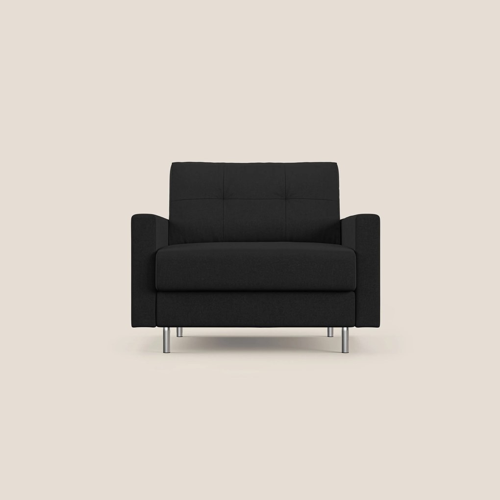 Megan poltrona letto in microfibra smacchiabile T11