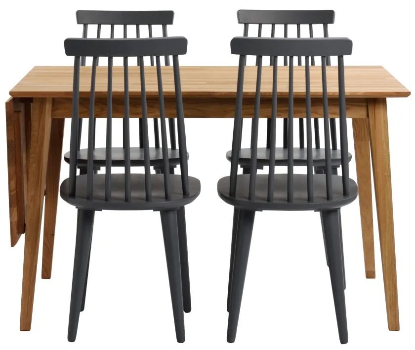 Tavolo da pranzo pieghevole in rovere naturale , 120 x 80 cm Filippa - Rowico