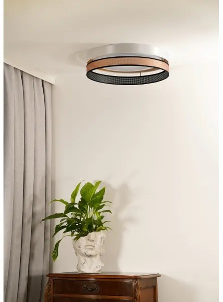 Duolla- Plafoniera LED ROLLER DUO SHINY LED/24W/230V diametro 45 cm bianco/rame