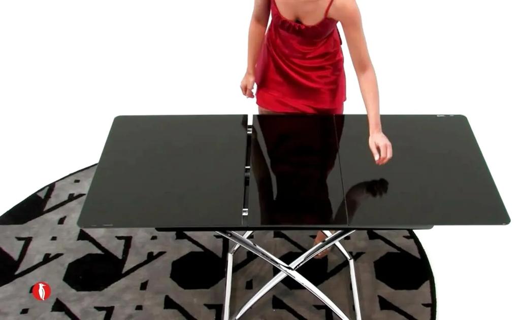 Connubia tavolino trasformabile magic-j glass