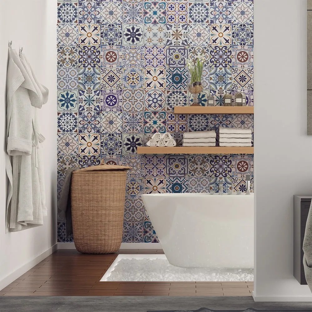 Set di 30 adesivi murali decorativi, 15 x 15 cm Riviera - Ambiance