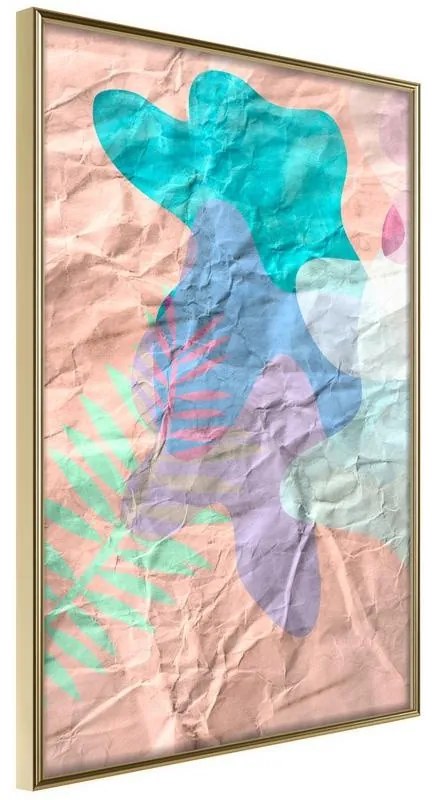 Poster Colourful Camouflage (Peach)