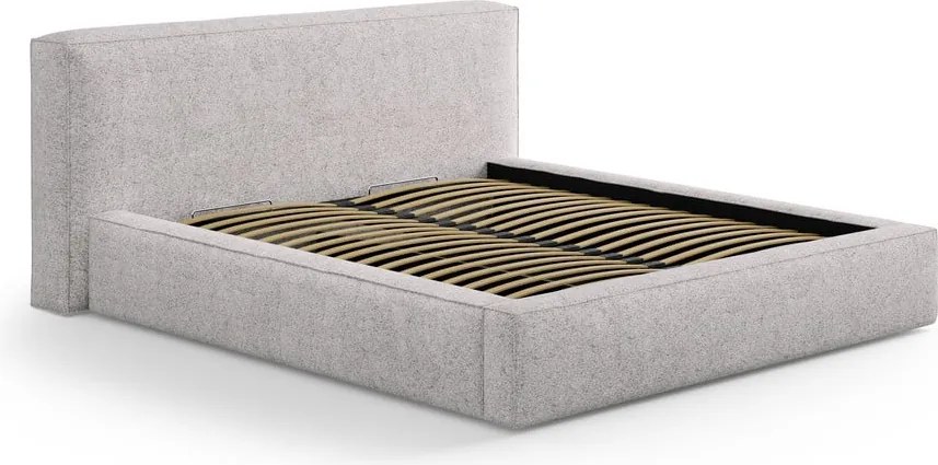 Testiera beige in imbottito 249x100 cm Olivia – Micadoni