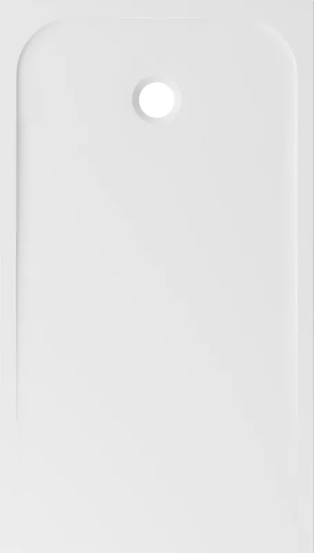 Piatto doccia SENSEA in composito minerale di resina gelificata EASY V3 bianco L 80 x L 140 x H 3.2 cm opaco