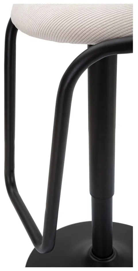 Sedia da bar bianca/nera in imbottito con altezza regolabile (altezza della seduta 61 cm) Destiny – Mauro Ferretti