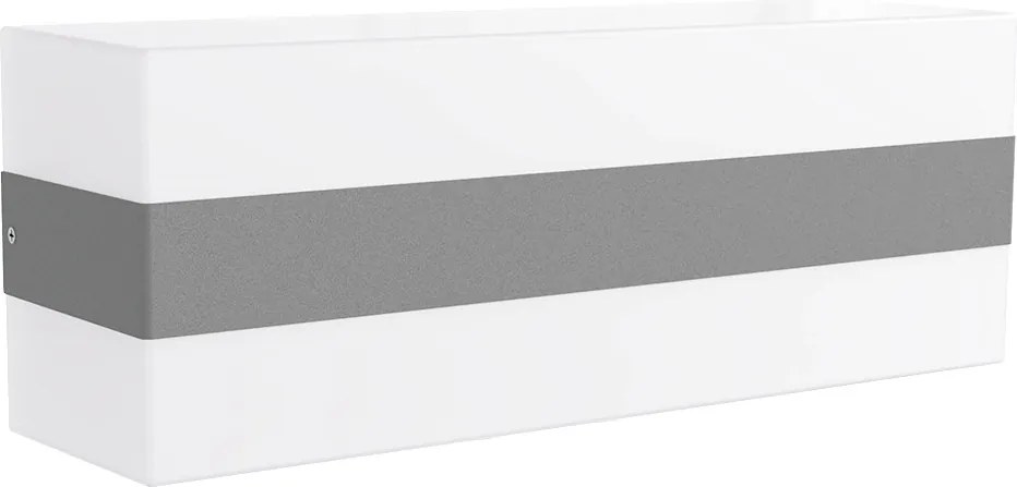 Applique 2xE27 per esterni a Luce Diffusa IP65 Grigia - Serie Glow