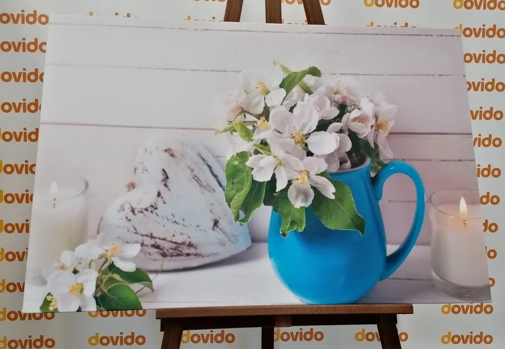 Quadro su tela – Fiori nel vaso