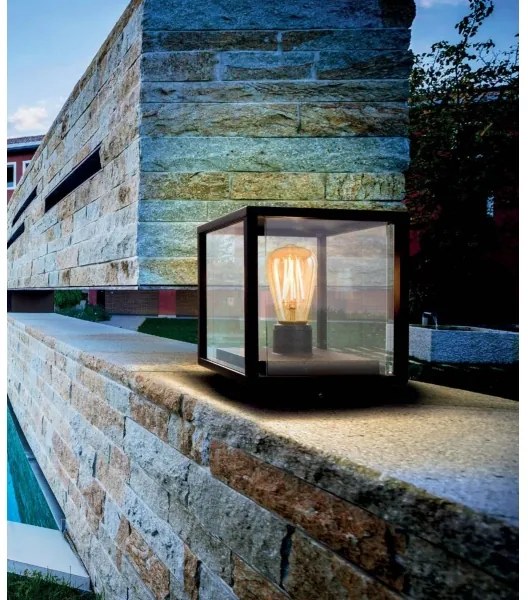 Redo 9109 - Lampada da esterno VITRA 1xE27/15W/230V IP54 nera