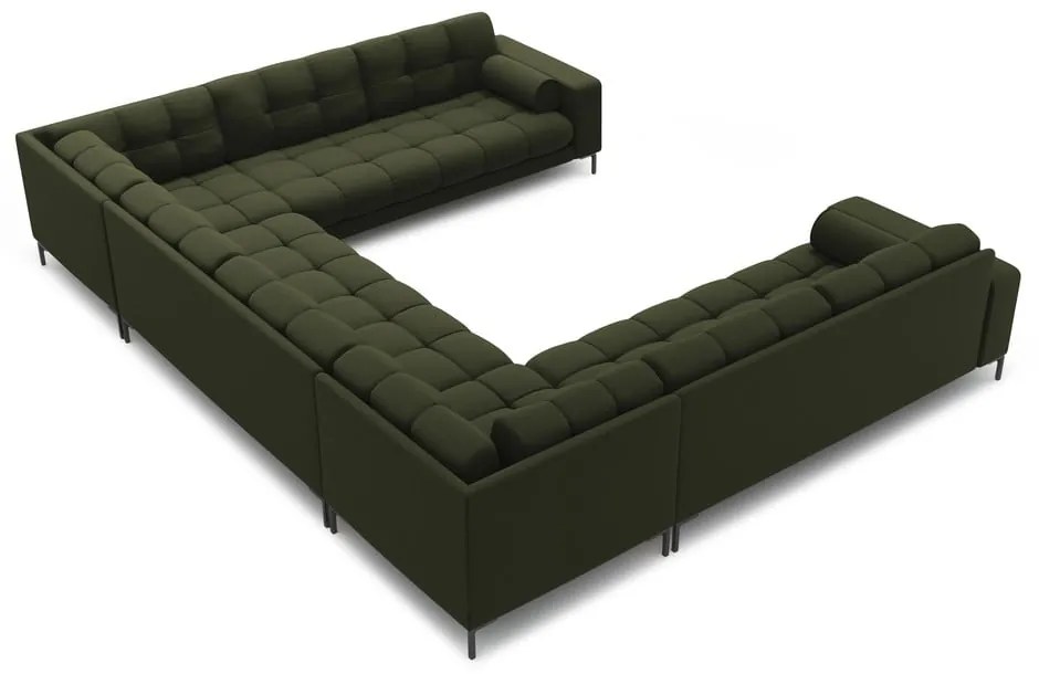 Divano a U angolare verde Bali - Cosmopolitan Design