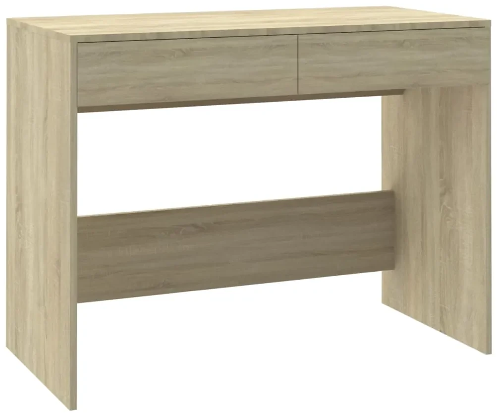 Scrivania rovere sonoma 101x50x76,5 cm in truciolato