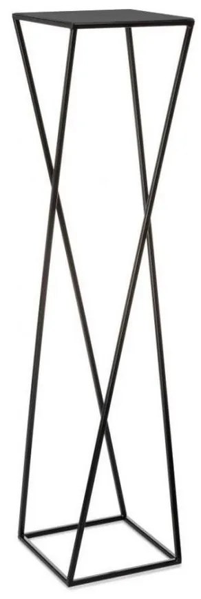 Portafiori 100x24 cm nero