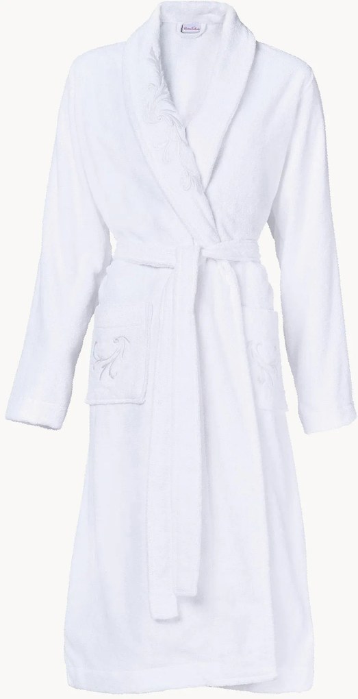 Accappatoio unisex in cotone Snow Lace