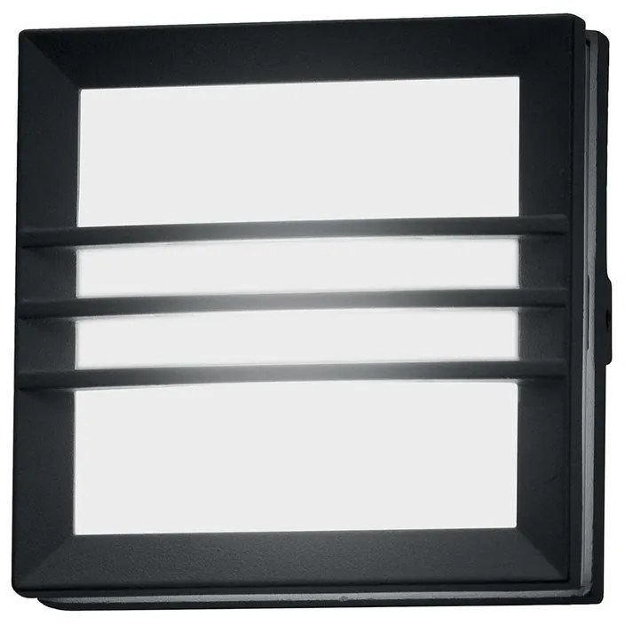 Applique LED moderno da esterno EGIL-2W grigio IP54, luce bianco caldo dimmerabile 600 lumen, ELSTEAD